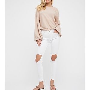 Free People High Rise Busted Skinny Jean